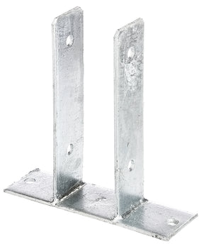U-Pfostenträger Typ345 feuerverzinkt zum Aufschrauben 71x200mm