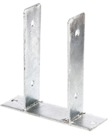 U-Pfostenträger Typ345 feuerverzinkt zum Aufschrauben 91x200mm