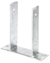U-Pfostenträger Typ345 feuerverzinkt zum Aufschrauben 101x200mm