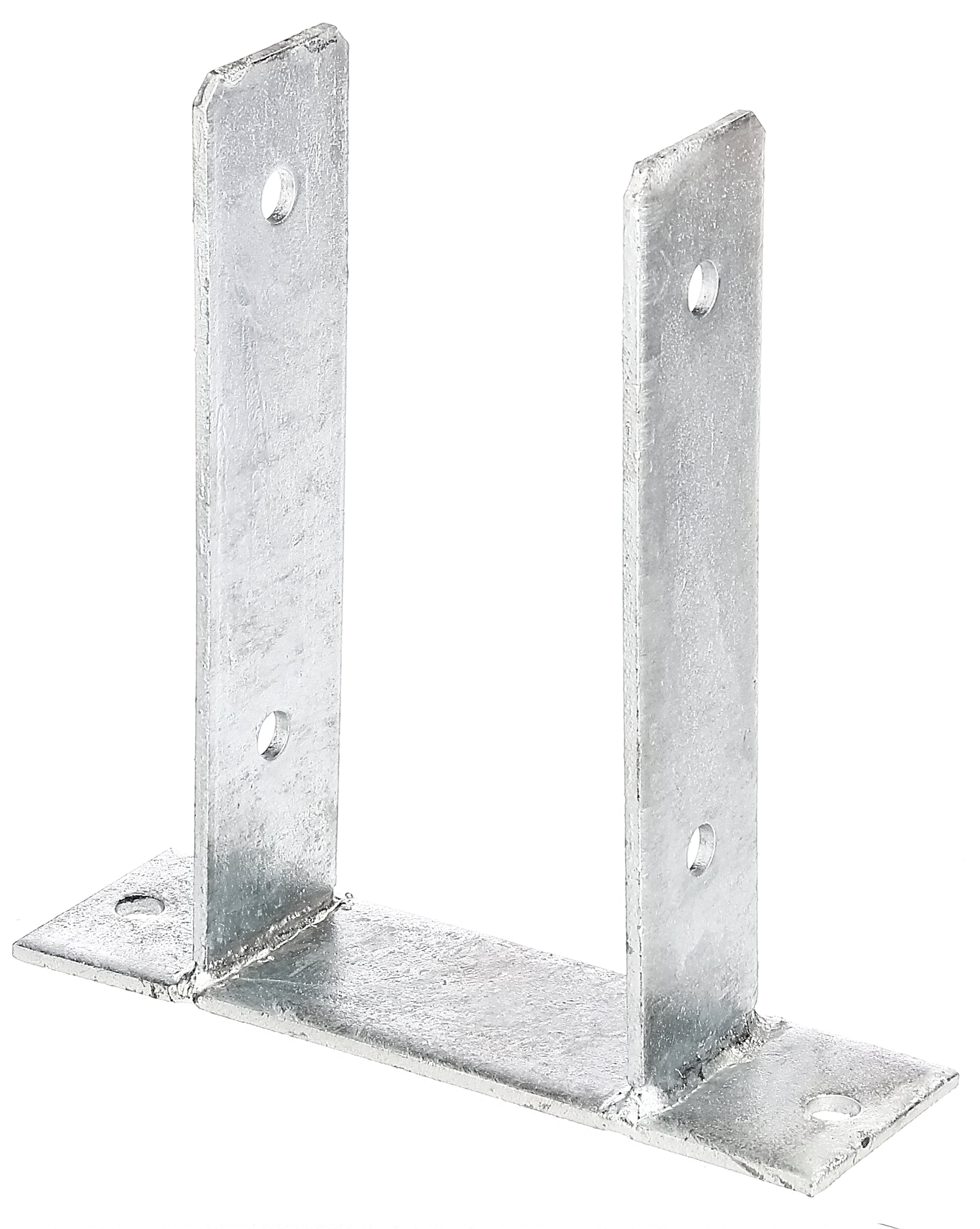 U-Pfostenträger Typ345 feuerverzinkt zum Aufschrauben 101x200mm