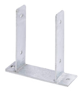 U-Pfostenträger Typ345 feuerverzinkt zum Aufschrauben 121x200mm