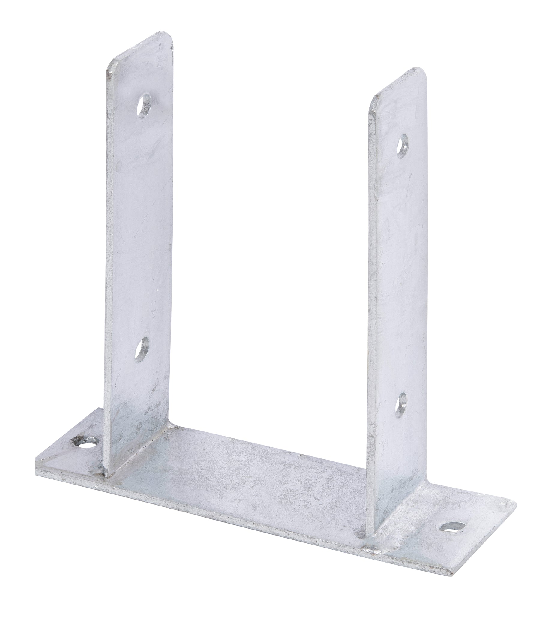 U-Pfostenträger Typ345 feuerverzinkt zum Aufschrauben 121x200mm