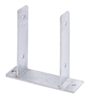 U-Pfostenträger Typ345 feuerverzinkt zum Aufschrauben 121x200mm