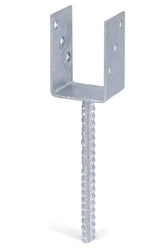 U-Pfostenträger/Riffelstahl Typ327feuerverzinkt zum Einbetonieren 71x104mm