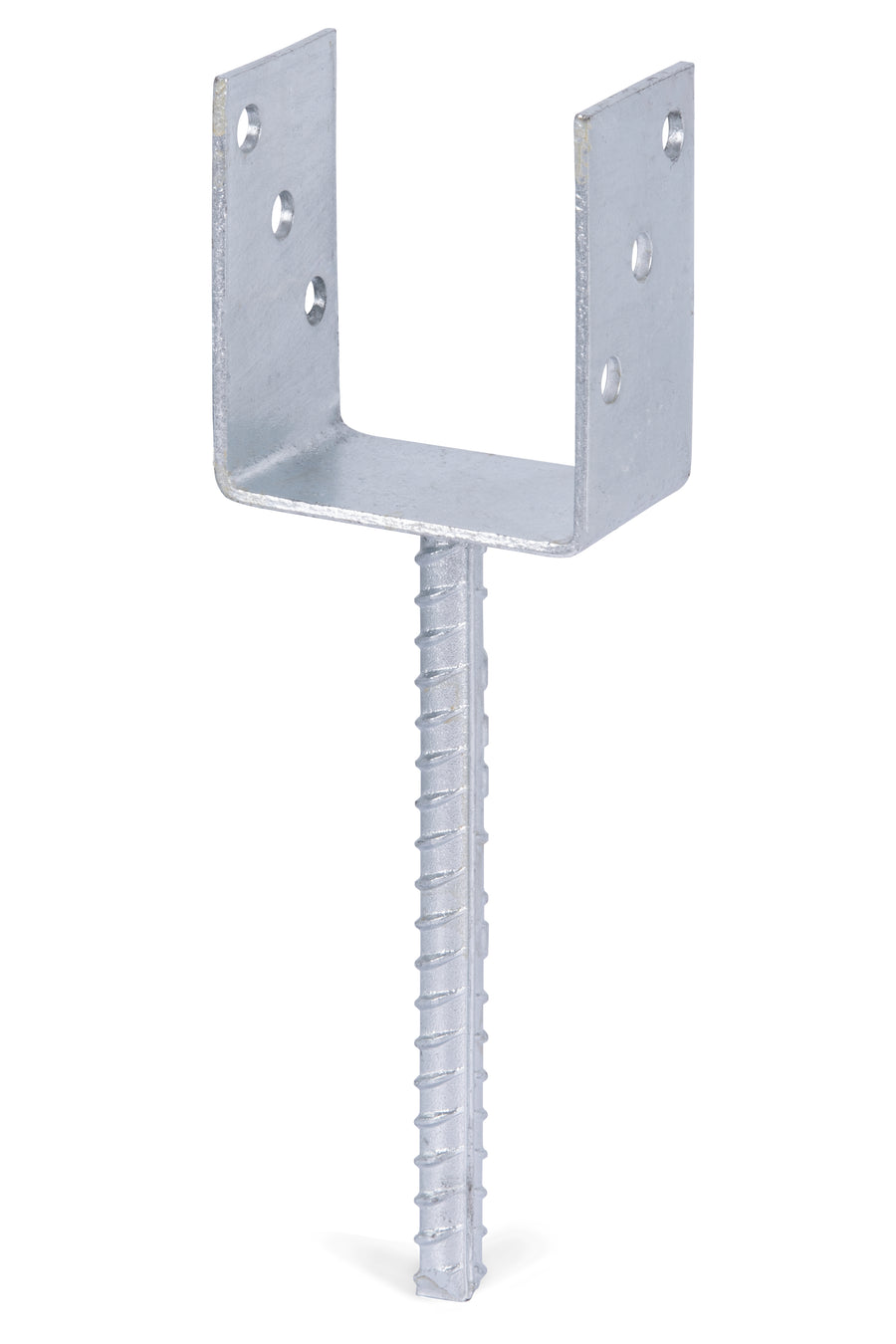 U-Pfostenträger/Riffelstahl Typ327feuerverzinkt zum Einbetonieren 91x104mm