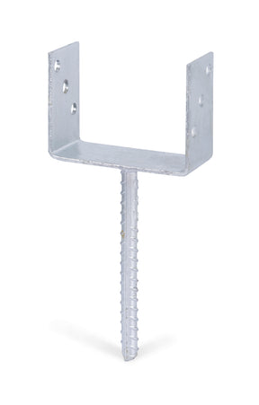U-Pfostenträger Typ 327 mit Riffelstahl – 141 × 104 mm – feuerverzinkt – zum Einbetonieren