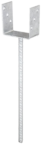 U-Pfostenträger/Riffelstahl Typ369feuerverzinkt zum Einbetonieren 101x100mm
