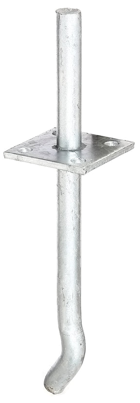 I-Pfostenträger Typ 393 mit Stift 100 mm feuerverzinkt – Platte 70 x 70 mm, zum Einbetonieren, 1 Stück