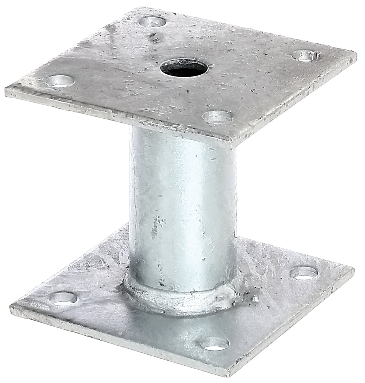 Pfostenträger feuerverzinkt zum Aufschrauben Ø42/100x100mm