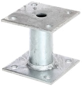 Pfostenträger feuerverzinkt zum Aufschrauben Ø42/100x100mm