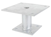 Pfostenträger feuerverzinkt zum Aufschrauben Ø42/150x100mm