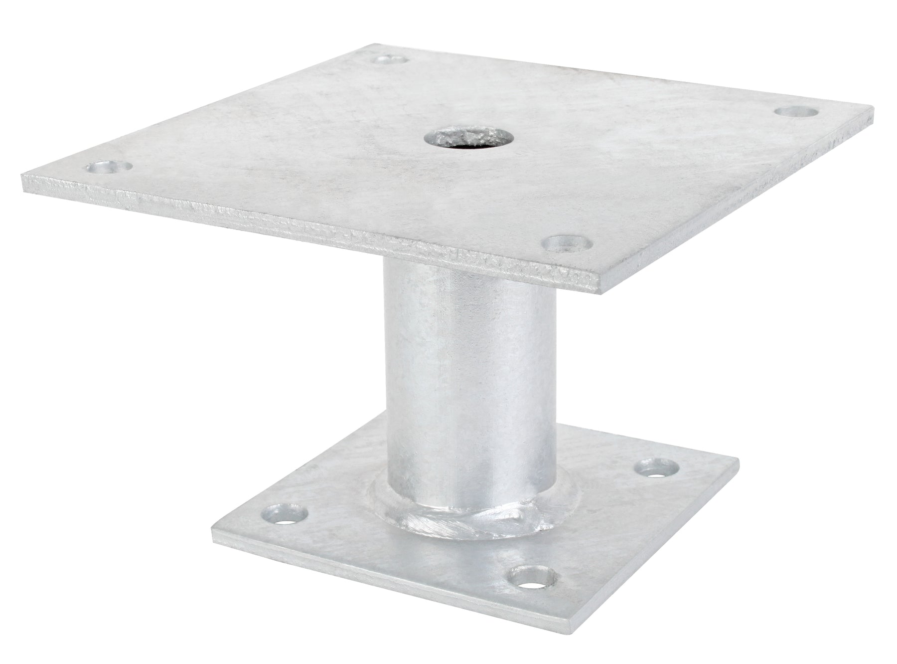 Pfostenträger feuerverzinkt zum Aufschrauben Ø42/150x100mm