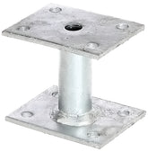 Pfostenträger feuerverzinkt zum Aufschrauben Ø27/70x90mm