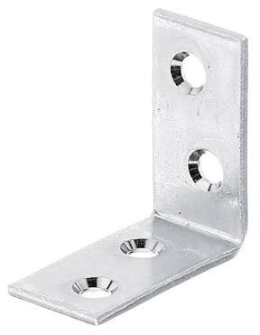 Stuhlwinkel 40 x 40 x 20 mm sendzimirverzinkt – 2,50 mm stark, 4 Löcher, 1 Stück