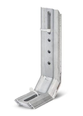 Verstellwinkel 50/30/120/32 mm sendzimirverzinkt – zweimal 45°-Winkel, geprägt, Packung mit 6 Stück