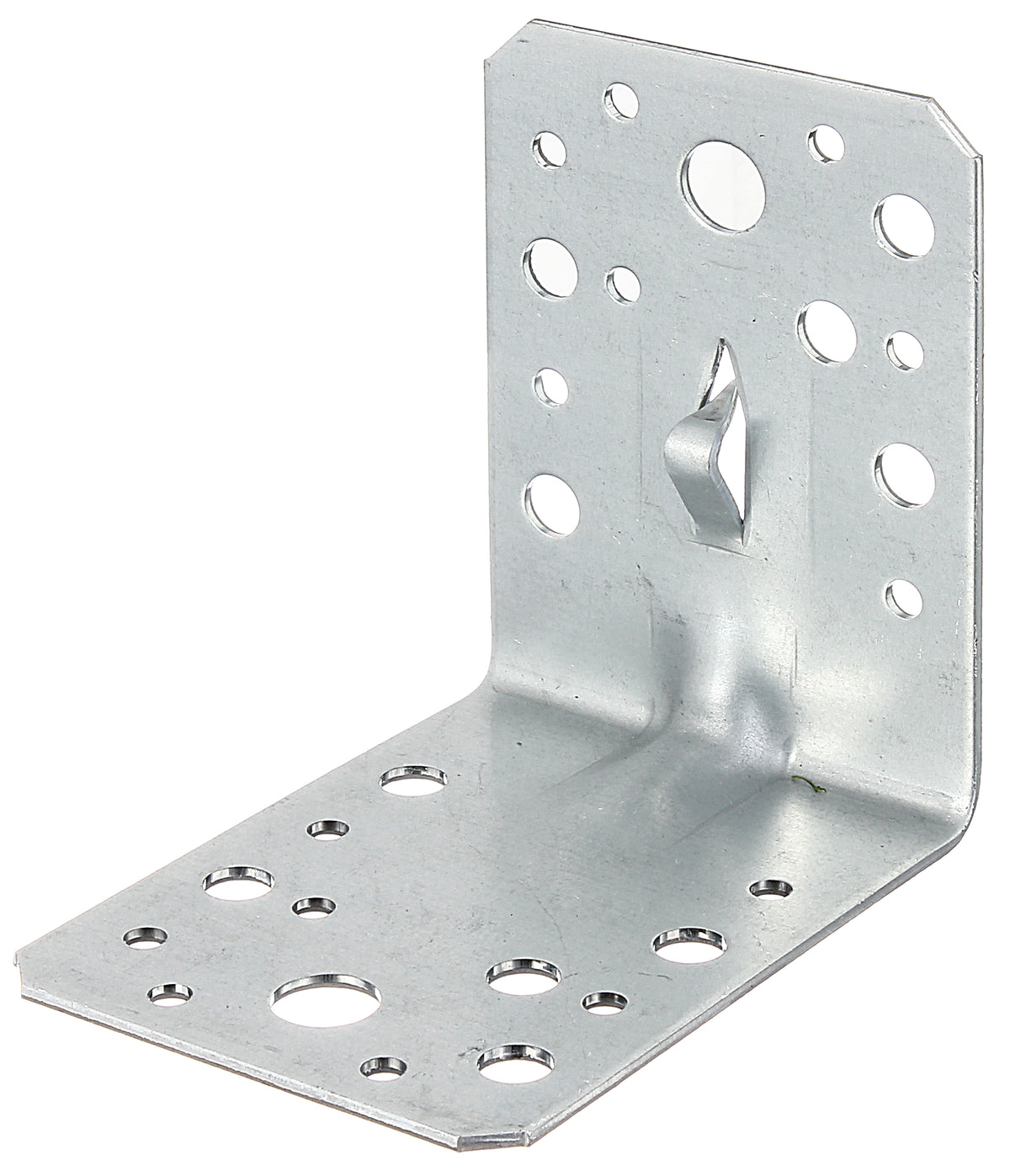 Winkelverbinder mit Sicke zum Einbetonieren verzinkt 90x90x65mm