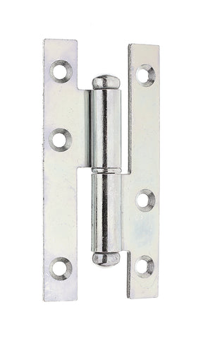 Aushebescharnier 94 x 45 mm sendzimirverzinkt links – Materialstärke 2,50 mm, 6 Löcher Ø 5 mm, 1 Stück