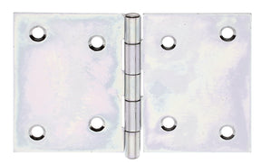 Scharnier breit 81 x 128 mm sendzimirverzinkt – mit vernietetem Edelstahlstift, 1,50 mm stark, 1 Stück