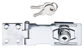 Sicherheits-Überfalle 100 mm chromatiert – abschließbar, verdeckte Schraublöcher, 1 Stück