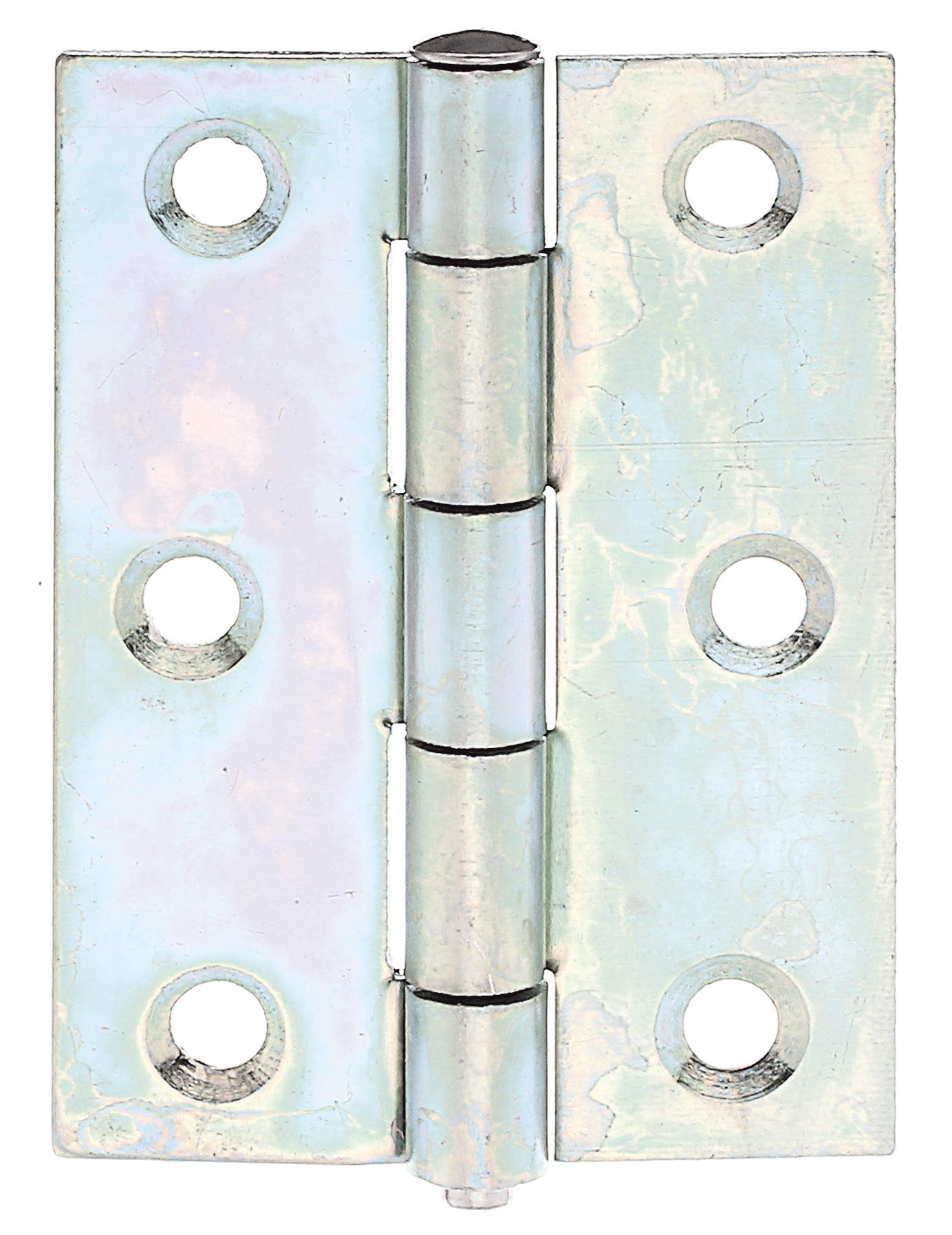 Scharnier/VA-Stift lose galvanisch gelb verzinkt.63x45x1,5 mm