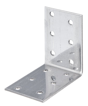 Lochplattenwinkel 60 x 60 x 40 mm Edelstahl – Stärke 2,0 mm, 12 Löcher Ø 5 mm, 1 Stück