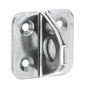 Öse auf Platte 35 x 35 mm Edelstahl – 2 mm stark, 1 Stück