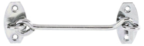 Sturmhaken mit Ösen auf Platte 120 mm verzinkt dickschichtpassiviert – Haken Ø 5,8 mm, 1 Stück