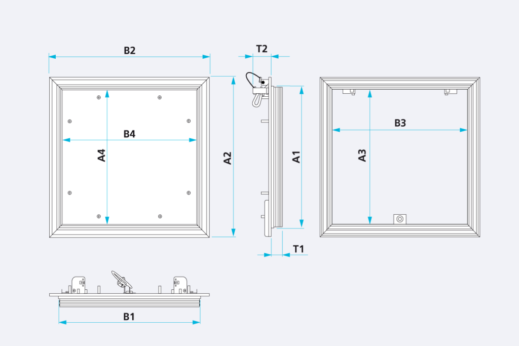 CeraMatic Revisionsklappe - befliesbar mit Lippendichtung