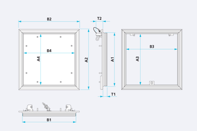 CeraMatic Revisionsklappe - befliesbar mit Lippendichtung