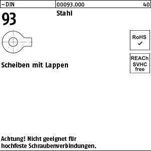DIN 93 Stahl - Scheiben
