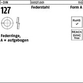DIN 127 Federstahl A - Federringe