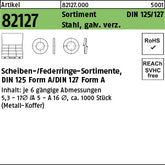 DIN 125/127 Sortiment Stahl Scheiben und Federringe galvanisch verzinkt - Sortimente Scheiben (Sortiment)