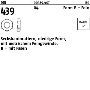 DIN 439 04 BM - Sechskantmuttern [070]