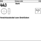DIN 443 Stahl B - Verschlußdeckel