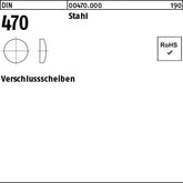 DIN 470 Stahl - Verschlußscheiben