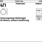 DIN 471 Federstahl schwere Ausführung - Sicherungsringe