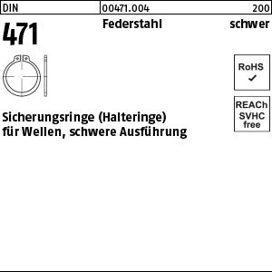 DIN 471 Federstahl schwere Ausführung - Sicherungsringe