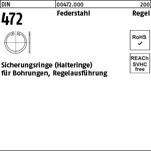 DIN 472 Federstahl - Sicherungsringe