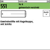 DIN 551 14 H galvanisch verzinkt - Gewindestifte