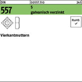 DIN 557 5 galvanisch verzinkt - Vierkantmuttern