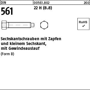 DIN 561 22H / 8.8 BM - Sechskantschrauben