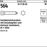 DIN 564 22H / 8.8 AM - Sechskantschrauben