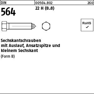 DIN 564 22H / 8.8 BM - Sechskantschrauben