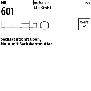 DIN 601 Mutter - Sechskantschrauben