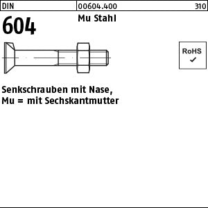 DIN 604 Mutter - Senkschrauben