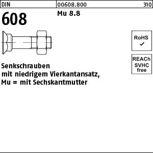 DIN 608 Mutter 8.8 - Senkschrauben