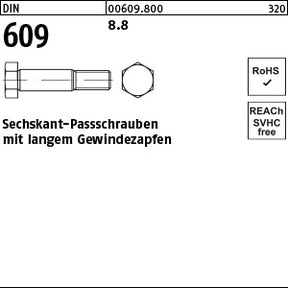 DIN 609 8.8 - Sechskant-Paßschrauben