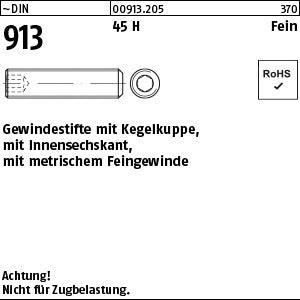 DIN 913 45 H x 4 - Gewindestifte