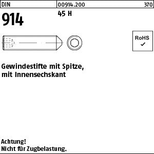 DIN 914 45 H - Gewindestifte
