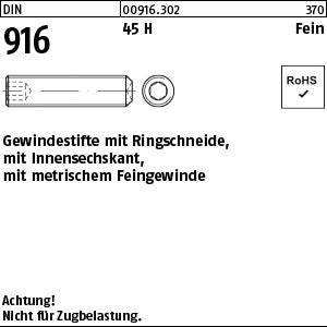DIN 916 45 H x 6 - Gewindestifte